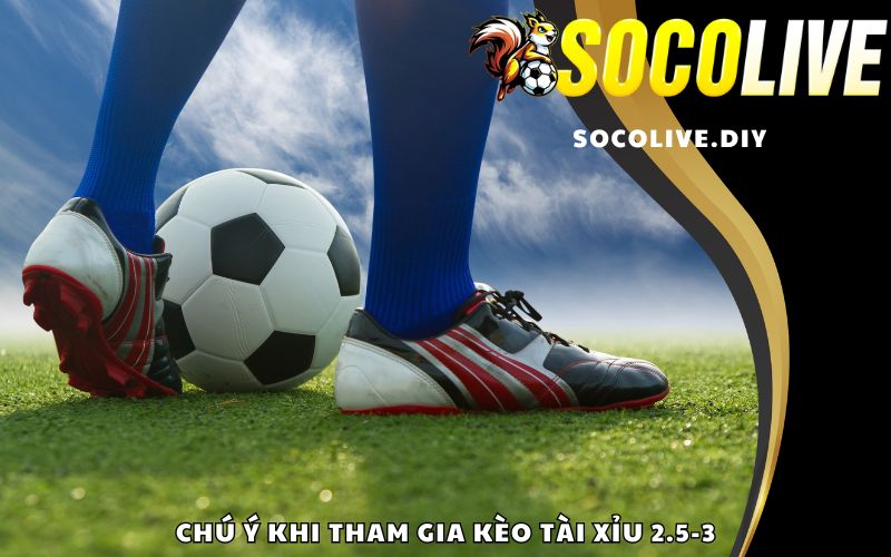 Chú ý khi tham gia kèo tài xỉu 2.5-3